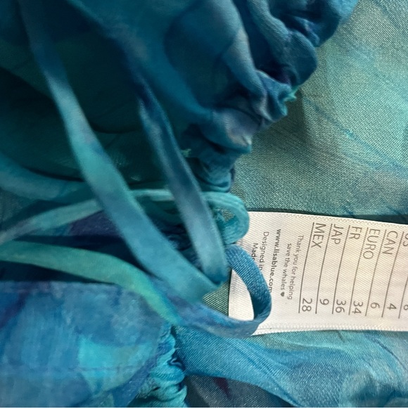 Lisa Blue CallThe Whale Silk Mini Beach CoverUp - Picture 5 of 13